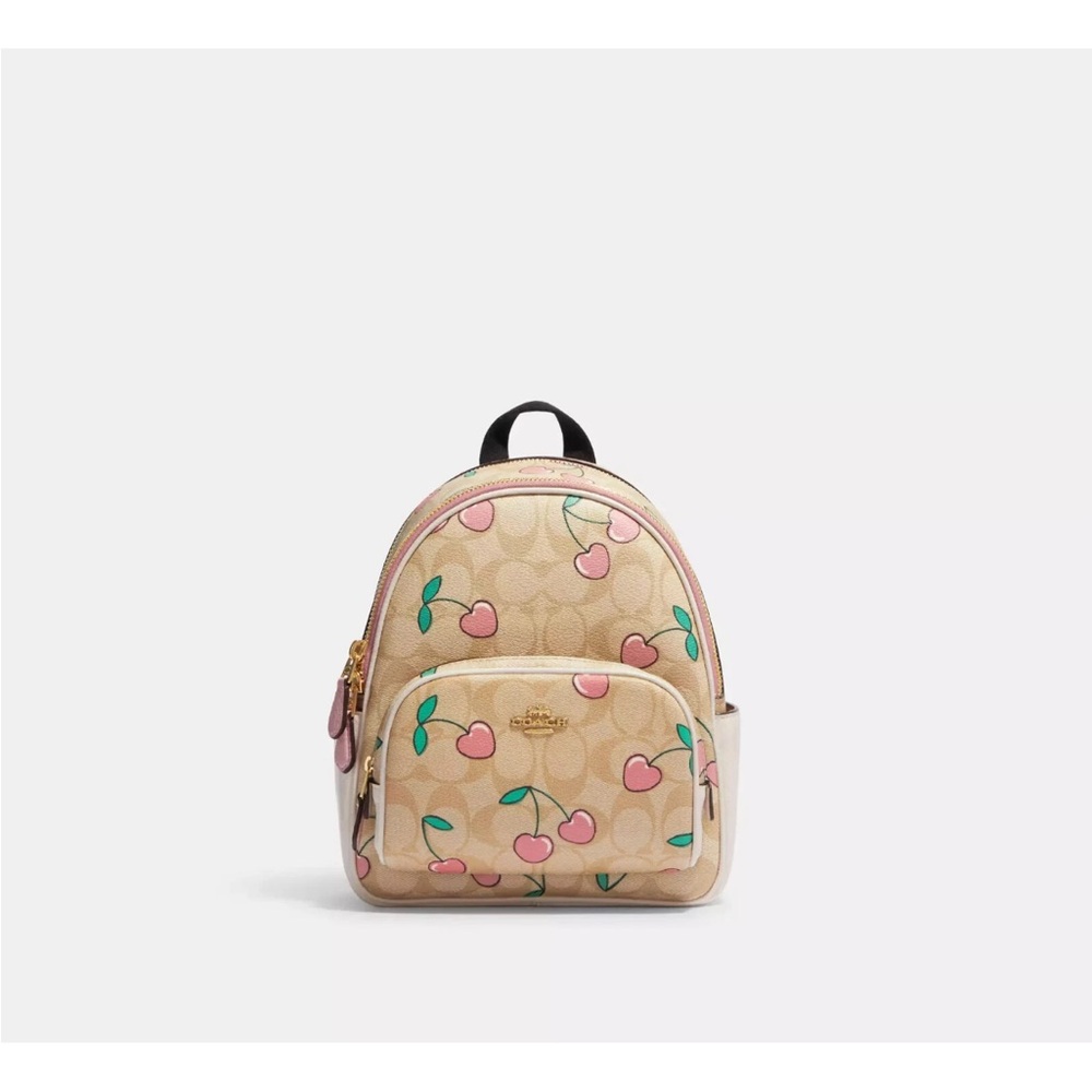 **Brand New Coach Cherry Print Mini Backpack 🍒🩷**